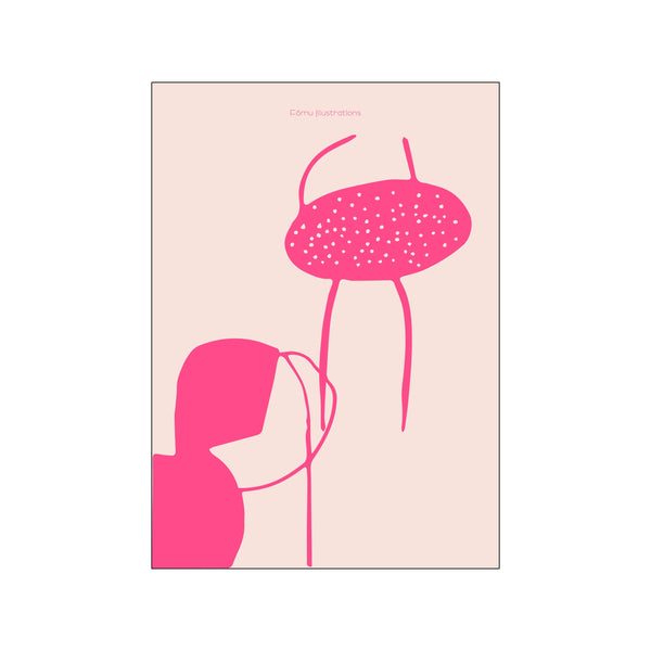 Under water, pink — Art print by Fōmu illustrations from Poster & Frame