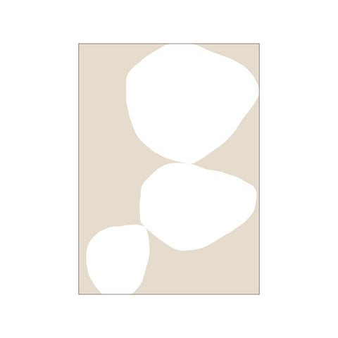 Three White Organic Shapes