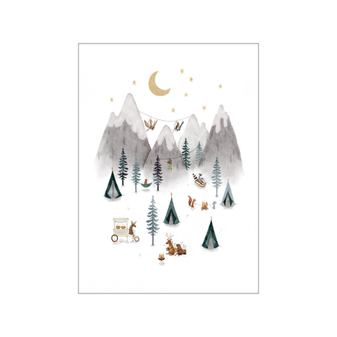 Mountains Ski Camp — Art print by Urchin Bay from Poster & Frame