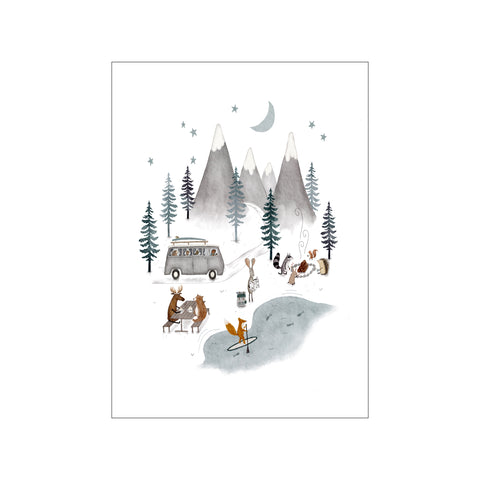 Mountains Van Trip — Art print by Urchin Bay from Poster & Frame