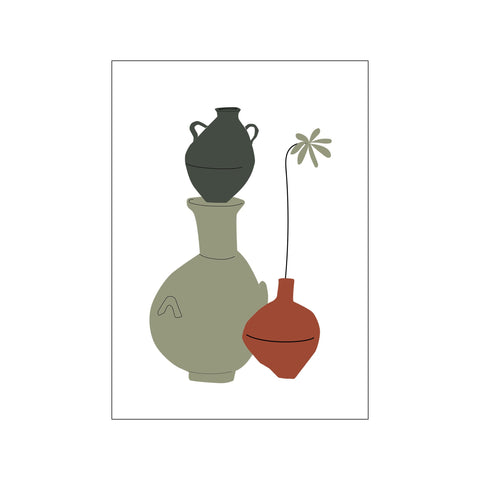 Vases with a flower — Art print by Wonderful Warehouse from Poster & Frame