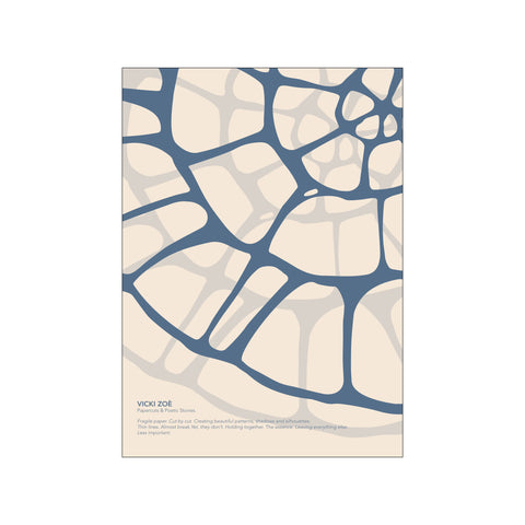 BLUE FOSSIL — Art print by Vicki Zoe from Poster & Frame