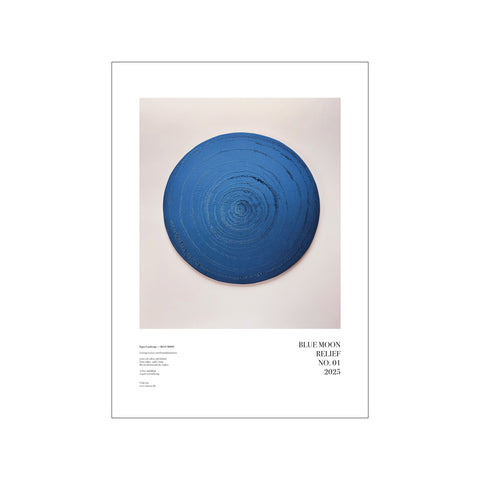 BLUE MOON RELIEF NO 01 — Art print by Vicki Zoe from Poster & Frame