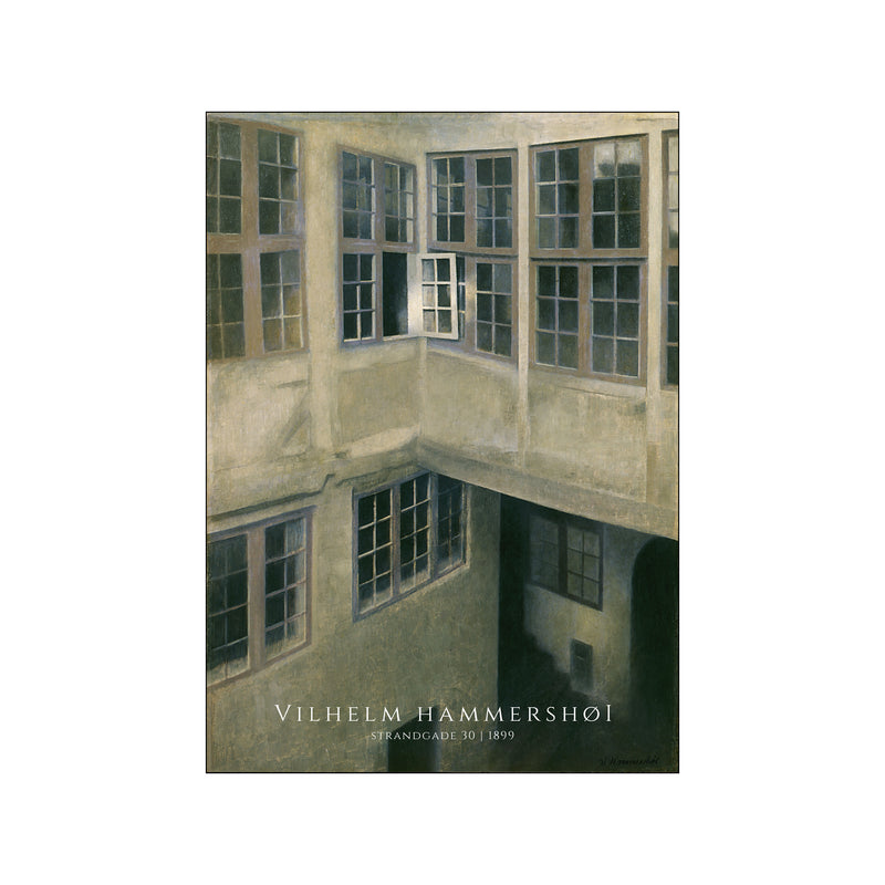 Vilhelm Hammershøi "Strandgade 30" — Art print by PLAKATfar from Poster & Frame