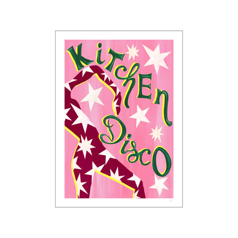Kitchen Disco Pink Music Print — Art print by Violets Print House from Poster & Frame