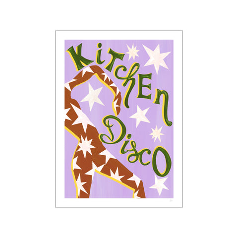 Kitchen Disco Purple Music Print — Art print by Violets Print House from Poster & Frame