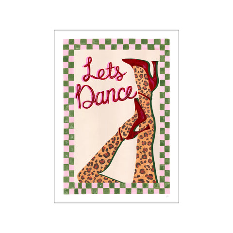 Lets Dance Pink and Green Print — Art print by Violets Print House from Poster & Frame