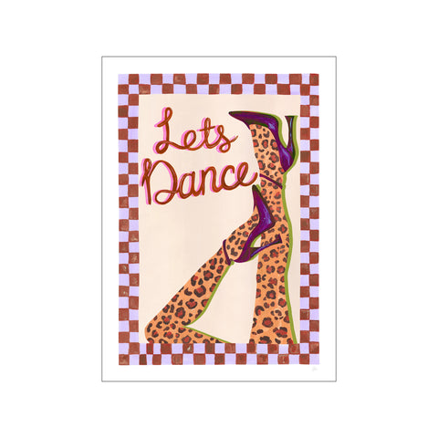 Lets Dance Purple and Brown Print — Art print by Violets Print House from Poster & Frame
