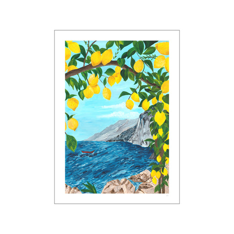 Lemons Sea View — Art print by Violets Print House from Poster & Frame
