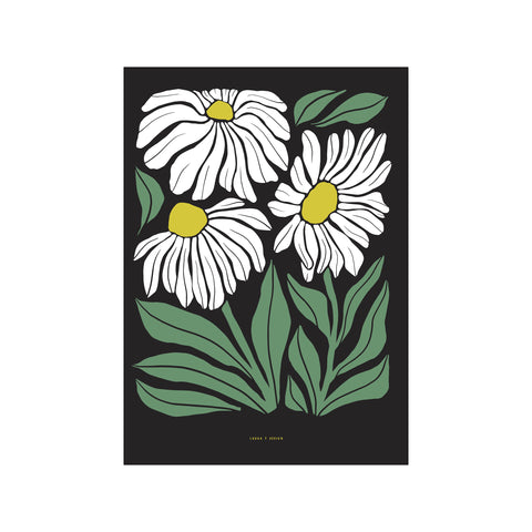 White Floral — Art print by Laura Thomsen from Poster & Frame