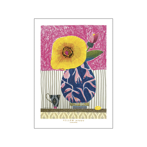 Yellow poppy — Art print by Lydia Wienberg from Poster & Frame