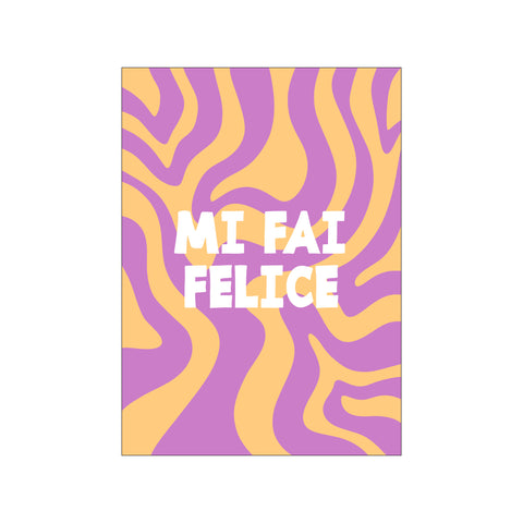 Mi Fai Felice — Art print by Yuli Saputra from Poster & Frame
