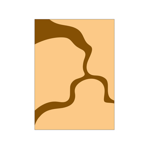 Minimalist Modern Brown — Art print by Yuli Saputra from Poster & Frame
