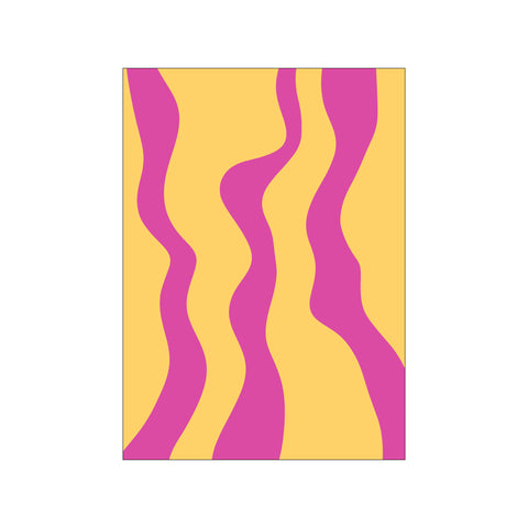 Minimalist Yellow And Purple — Art print by Yuli Saputra from Poster & Frame