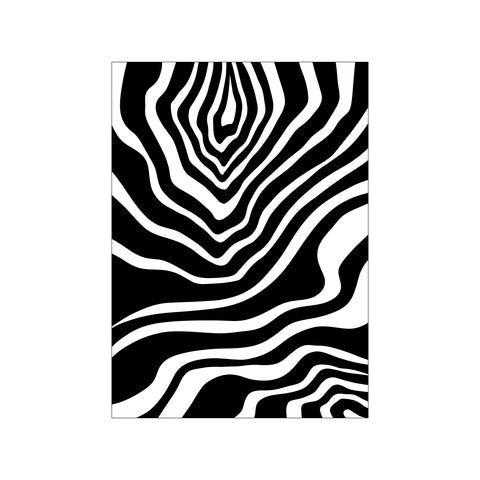 Minimalist Zebra Motif — Art print by Yuli Saputra from Poster & Frame