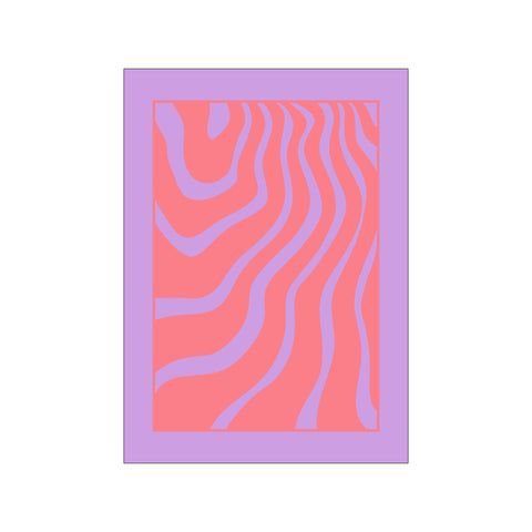 Modern Purple Wave — Art print by Yuli Saputra from Poster & Frame