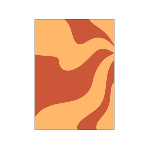 Red And Yellow Modern Minimalist — Art print by Yuli Saputra from Poster & Frame