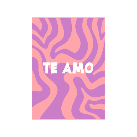 Te Amo — Art print by Yuli Saputra from Poster & Frame