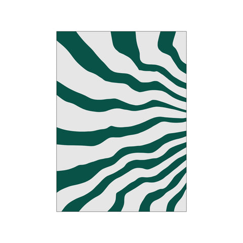 White and Green Motif — Art print by Yuli Saputra from Poster & Frame