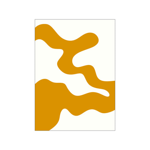 White Line Yellow Background 3 — Art print by Yuli Saputra from Poster & Frame