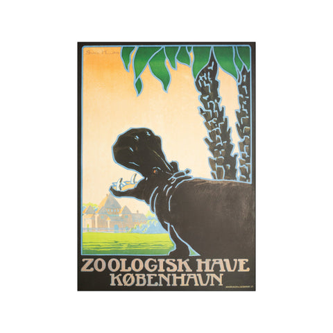 Zoologisk Havens Flodhest — Art print by Sven Henriksen from Poster & Frame