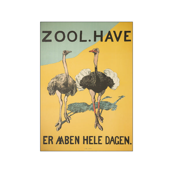 Zoologisk Havens Strudser — Art print by Johannes Larsen from Poster & Frame