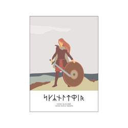 107 Viking Shield Maiden — Art print by Viking Rego from Poster & Frame