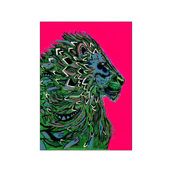 Pink Lion — Art print by Vadim R from Poster & Frame