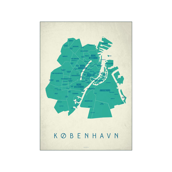 København Map - Dag — Art print by Enklamide from Poster & Frame