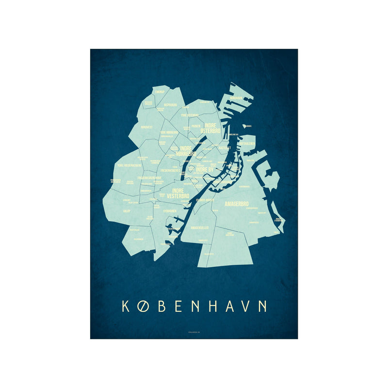 København Map - Nat — Art print by Enklamide from Poster & Frame