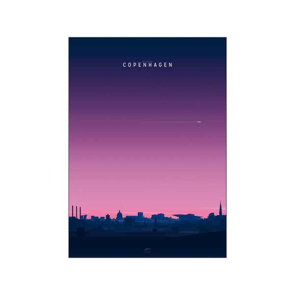 Copenhagen Evening — Art print by Enklamide from Poster & Frame