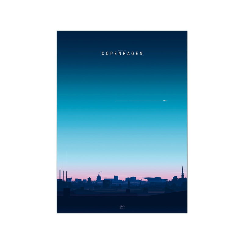 Copenhagen Morning — Art print by Enklamide from Poster & Frame