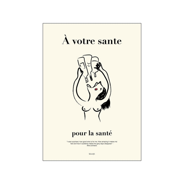 Á votre sante — Art print by Klorofyl from Poster & Frame