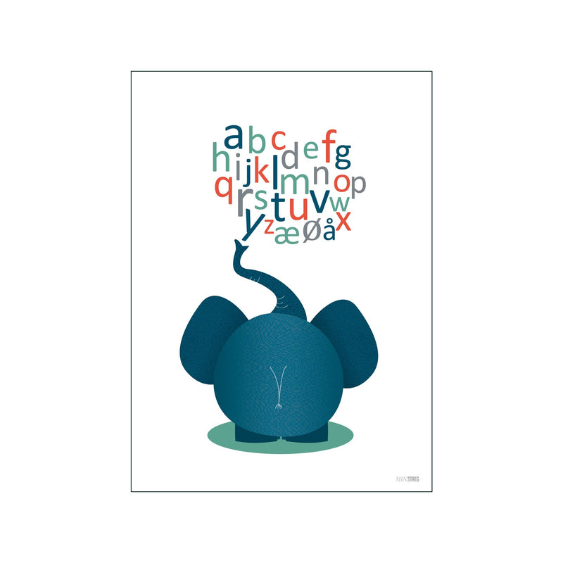ABC Elefant — Art print by Min Streg from Poster & Frame