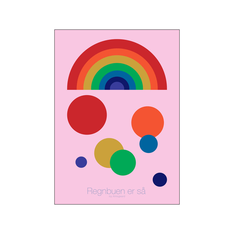 Regnbuen er så — Art print by Jakob Amsgaard from Poster & Frame