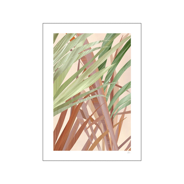 Abstract Warm Leaf — Art print by Violets Print House from Poster & Frame