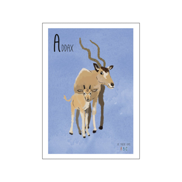 Addax — Art print by Line Malling Schmidt from Poster & Frame