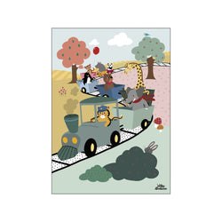 Adventure Train — Art print by Willero Illustration from Poster & Frame