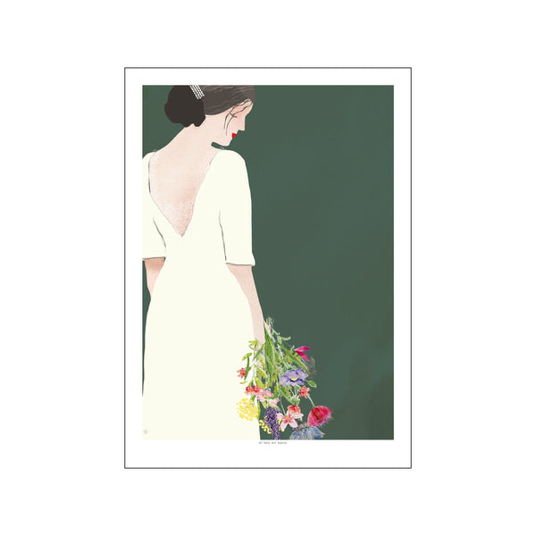 Af hele mit hjerte - Green — Art print by Lydia Wienberg from Poster & Frame