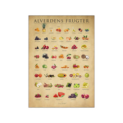 Alverdens frugter, papir — Art print by Simon Holst from Poster & Frame