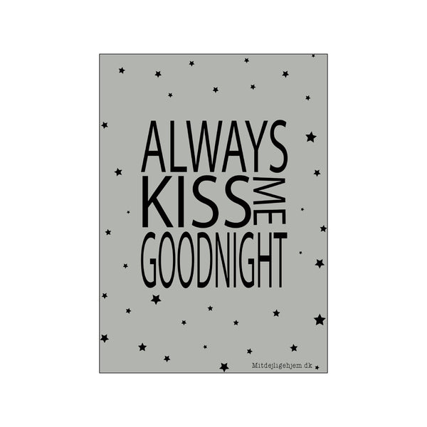 Always kiss me goodnight - dreng — Art print by MitDejligeHjem from Poster & Frame