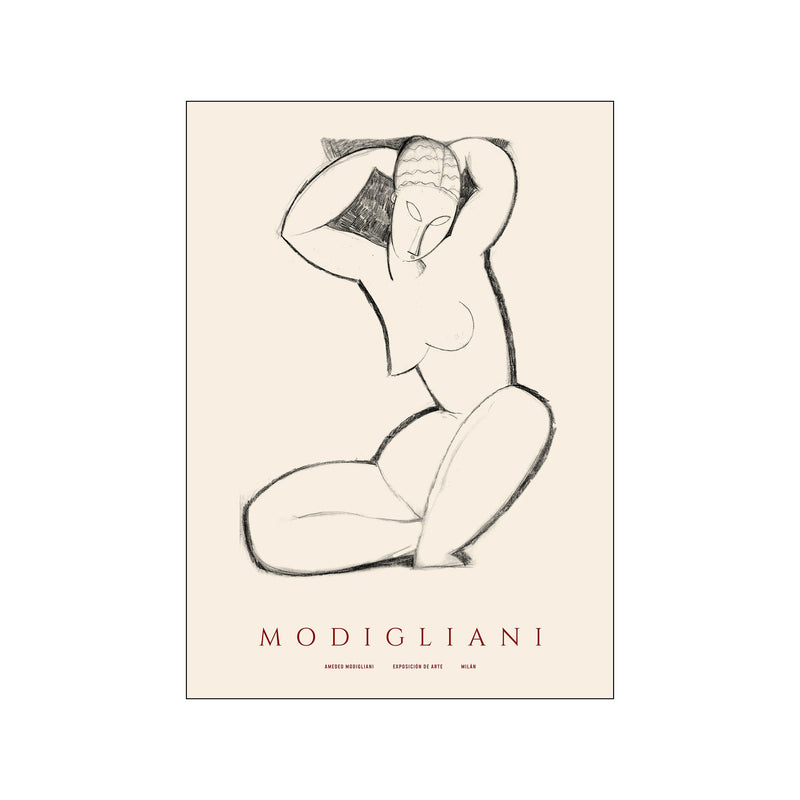Amedo Modigliani - Charcoal-sketch — Art print by Amedo Modigliani x PSTR Studio from Poster & Frame