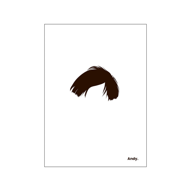 Andy - White — Art print by Mugstars CO from Poster & Frame