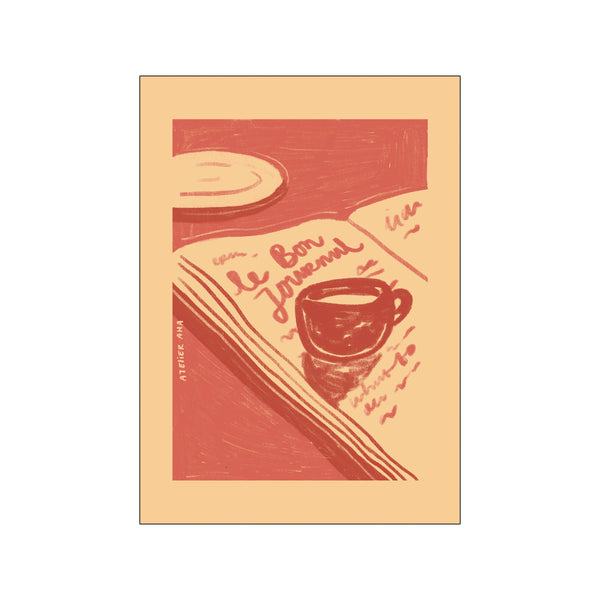 Anouk - Newspapers and espressos — Art print by PSTR Studio from Poster & Frame