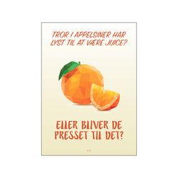 Appelsiner — Art print by Citatplakat from Poster & Frame