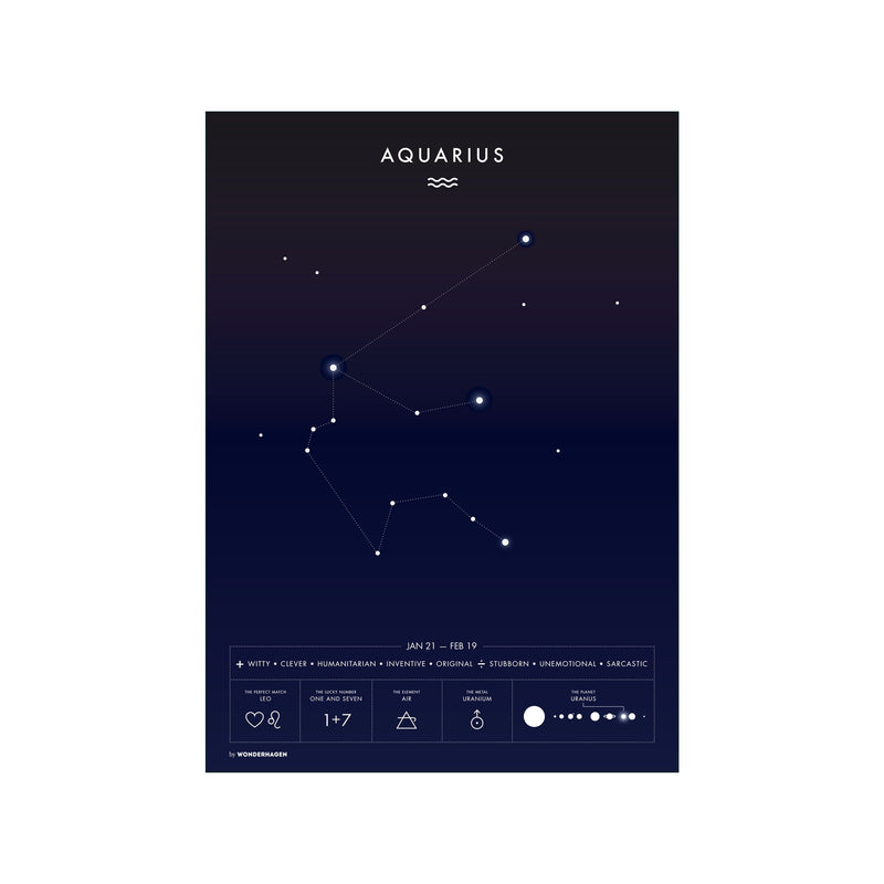 Aquarius — Art print by Wonderhagen from Poster & Frame