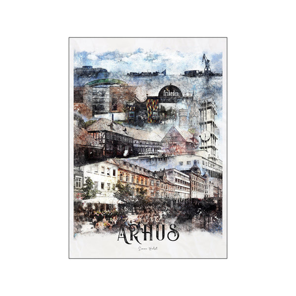Århus — Art print by Simon Holst from Poster & Frame