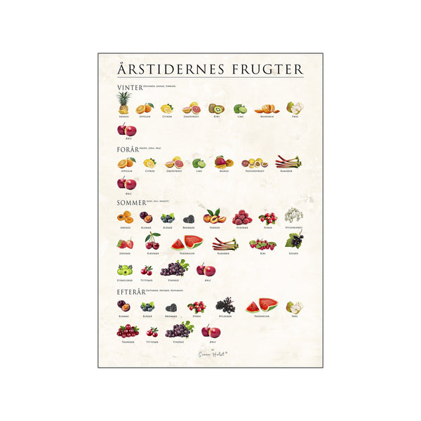 Årstidernes frugter, sten — Art print by Simon Holst from Poster & Frame
