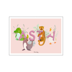 Asta - lyserød — Art print by Tiny Tails from Poster & Frame