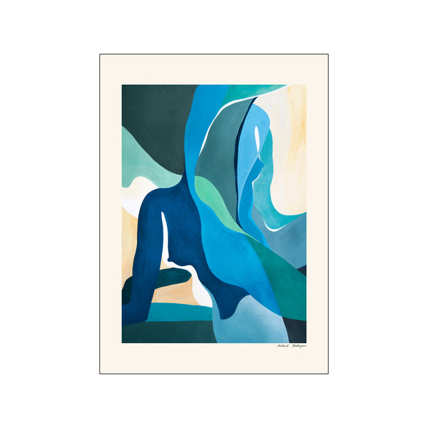 Astrid - Blue silhouettes — Art print by PSTR Studio from Poster & Frame